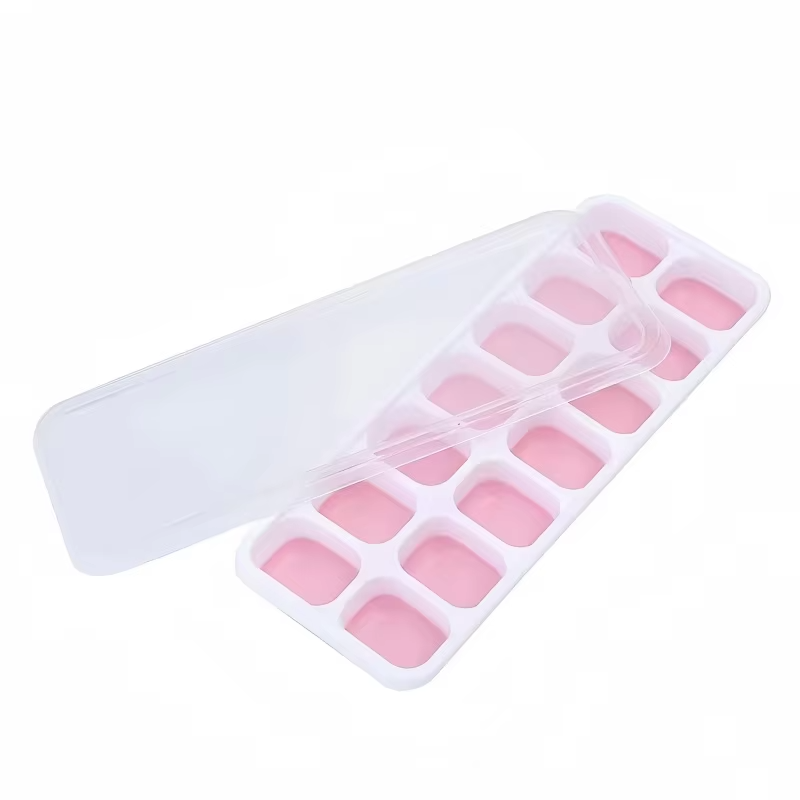 14 Grid Square Silicone Ice Cube Mold with Lid Household Homemade Frozen Ice Tool Cocktail Frozen Ice Mold