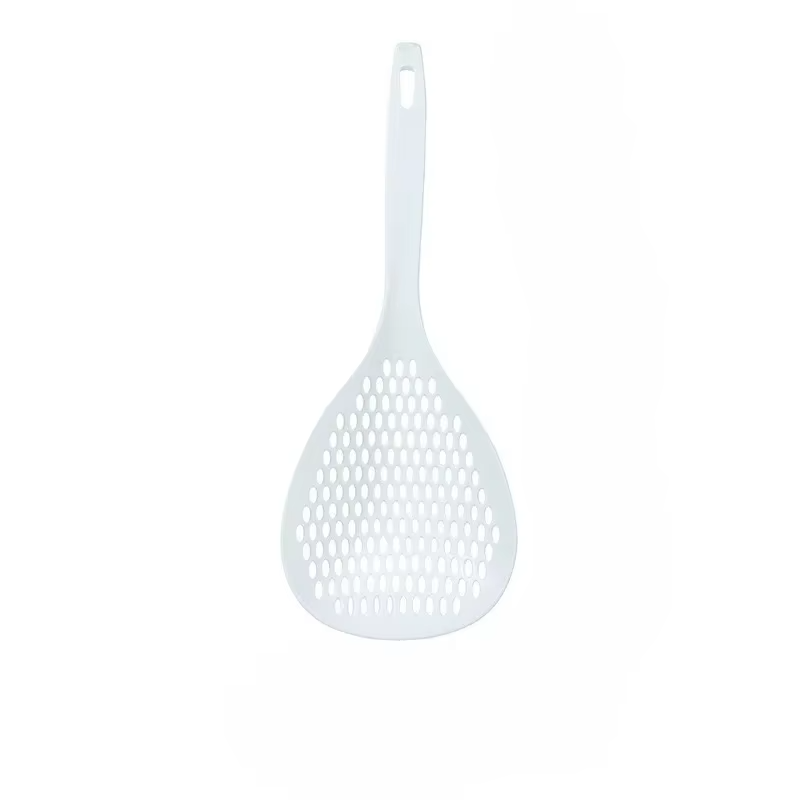 3pcs Strainer Scoop Colander Slotted Pasta Spoon Plastic Skimmer Spoon with Handle Food Drain Shovel for Kitchen Cooking