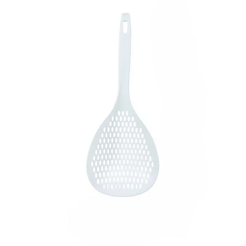 3pcs Strainer Scoop Colander Slotted Pasta Spoon Plastic Skimmer Spoon with Handle Food Drain Shovel for Kitchen Cooking