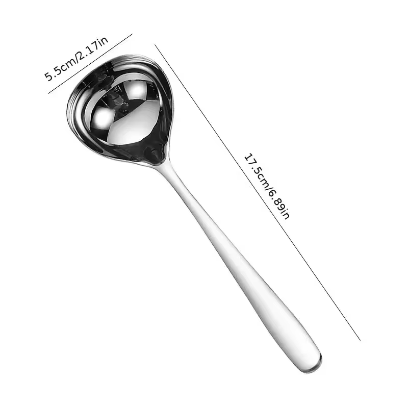 304 Stainless Steel Spoon Soup Spoon Rice Spoon LongHandle Tableware Set Kitchen Utensils Suitable for Cooking and Serving Soups