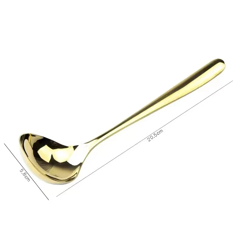 304 Stainless Steel Spoon Soup Spoon Rice Spoon LongHandle Tableware Set Kitchen Utensils Suitable for Cooking and Serving Soups