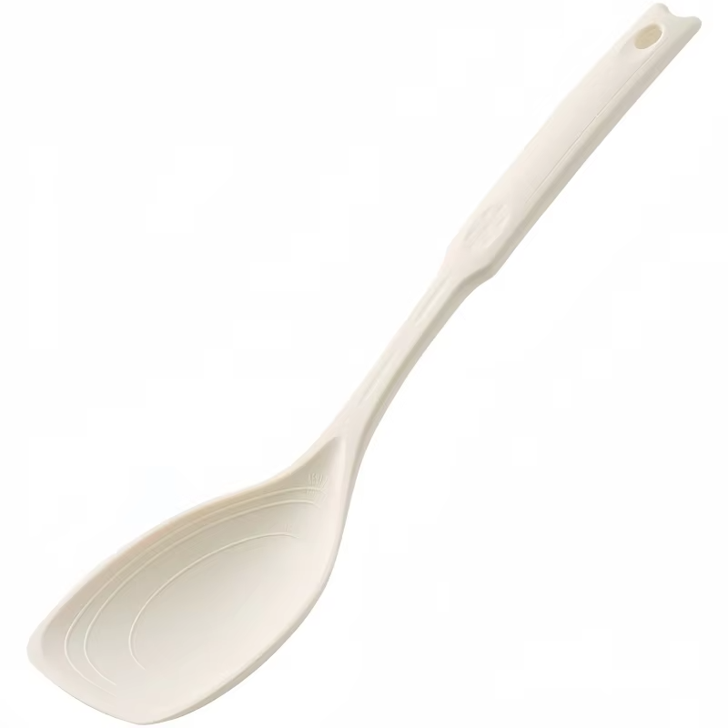 Multifunctional Silicone Spatula Spoon Comfortable Grip  Non-slip Handle Cookware Mixing Spoon Silicone Tableware Spoon