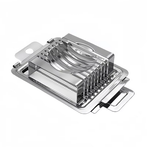 1pc Egg Cutter Multifunctional Manual Stainless Steel Fancy Egg Cutter Household Egg Luncheon Meat Fruit Vegetable Slicer