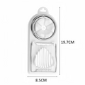Multifunctional Egg Cutter PP Base Stainless Steel Wire Drawing Egg Cutter Fancy Divider Egg Cutting Tool Kitchen Tools
