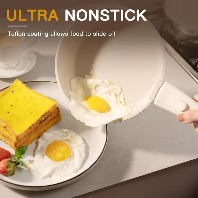21 Pcs Pots and Pans Set Non Stick, Ceramic Cookware Set Detachable Handle, RV Kitchen Cooking Set Removable Handles, Oven Safe