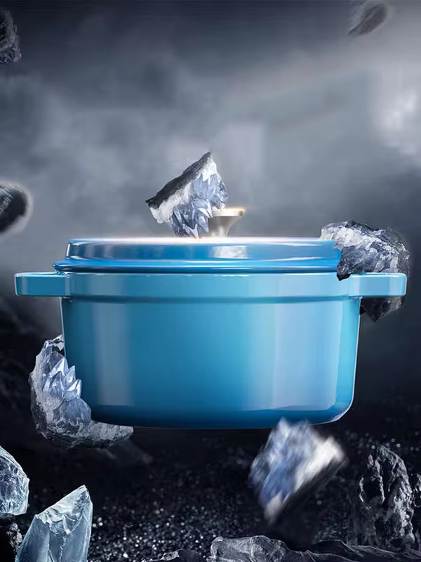 COOKER KING Cast Iron Enamel Non Stick Pot Household Stew soup Pot Gas Induction Cooker Universal Cooking Cookware