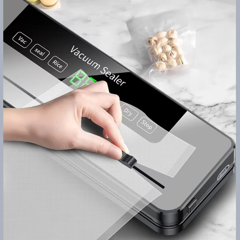 Electric Vacuum Sealer Machine Dry/Wet Food Packaging Vacuum Sealing Bags Food Storage Vacuum Packaging Machine for Kitchen